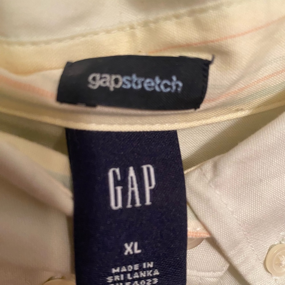 Nwt gap stretch pale green button up shirt size xl - Picture 2 of 4